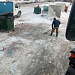 Мусоровоз загорелся в центре Новосибирска