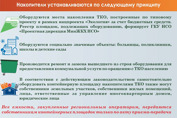 Две тысячи новых контейнеров появятся в Новосибирской области